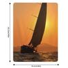 sunset sail Throw Blanket Warm Throw Blanket Gift for Anniversary