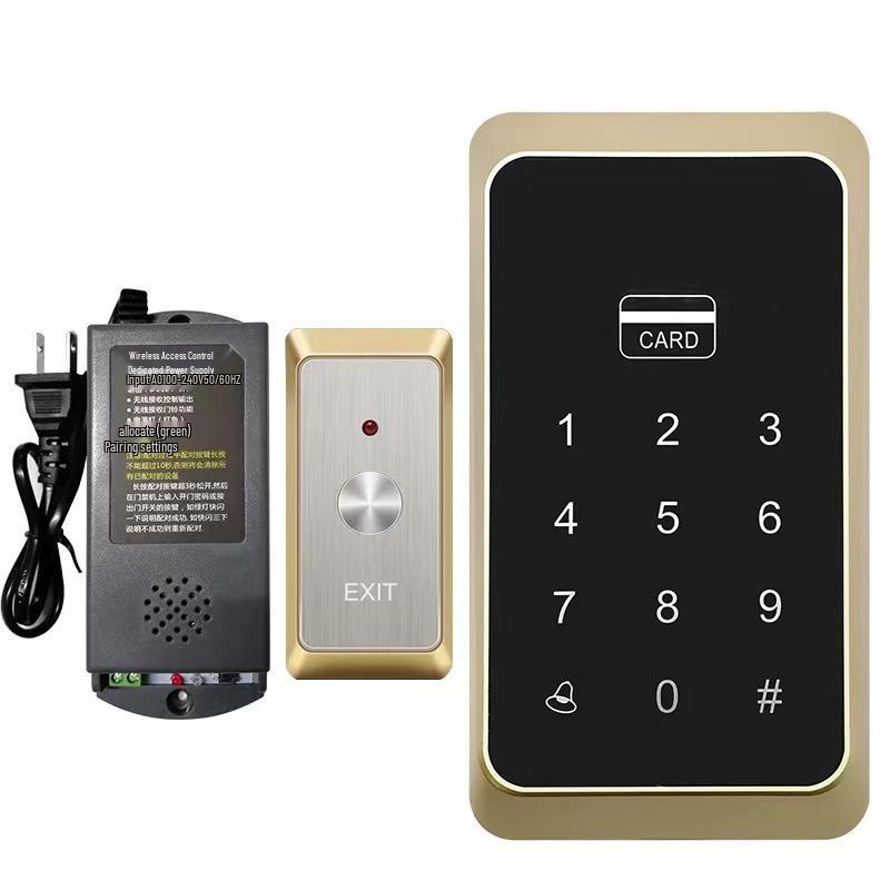 Waterproof Wireless Access Control System: All-in-One Auto Door Kit with Card Swipe, Password, and Fingerprint Integration