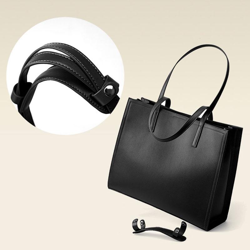 100% Cowhide Women's Tote Bag Luxury Designer Large Capacity Shoulder Bags Genuine Leather Business Duty Simple Female Handbags