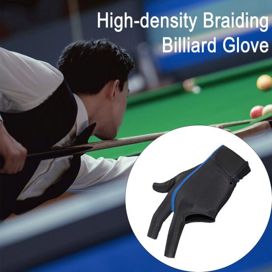 1 ks 3prsté kulečníkové rukavice pro levou ruku Snookerové tágo Sportovní rukavice pro muže ženy Kulečníkový střelecký doplněk