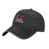 Retro I Love The Gulf Of Mexico Baseball Caps Unisex Distressed Cotton Snapback Hat Travel Gift Caps Hat