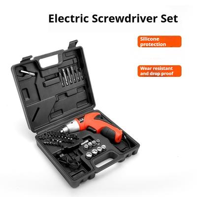Woodworking Home Repair DIY 3.6V USB Cordless Lithium Drill Screwdriver Electric Hardware Tools Set