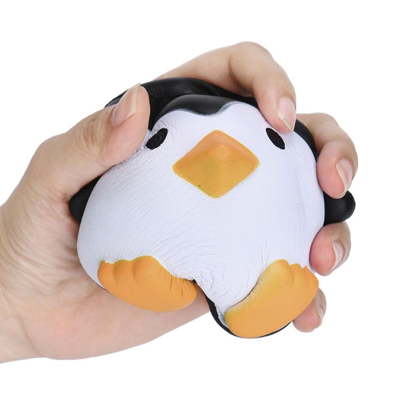 New Kawaii Jumbo Penguin Squishy Cartoon Doll Slow Rising Smooth Squeeze Toy Bread Cake Scented Stress Relief for Kid Xmas Gift