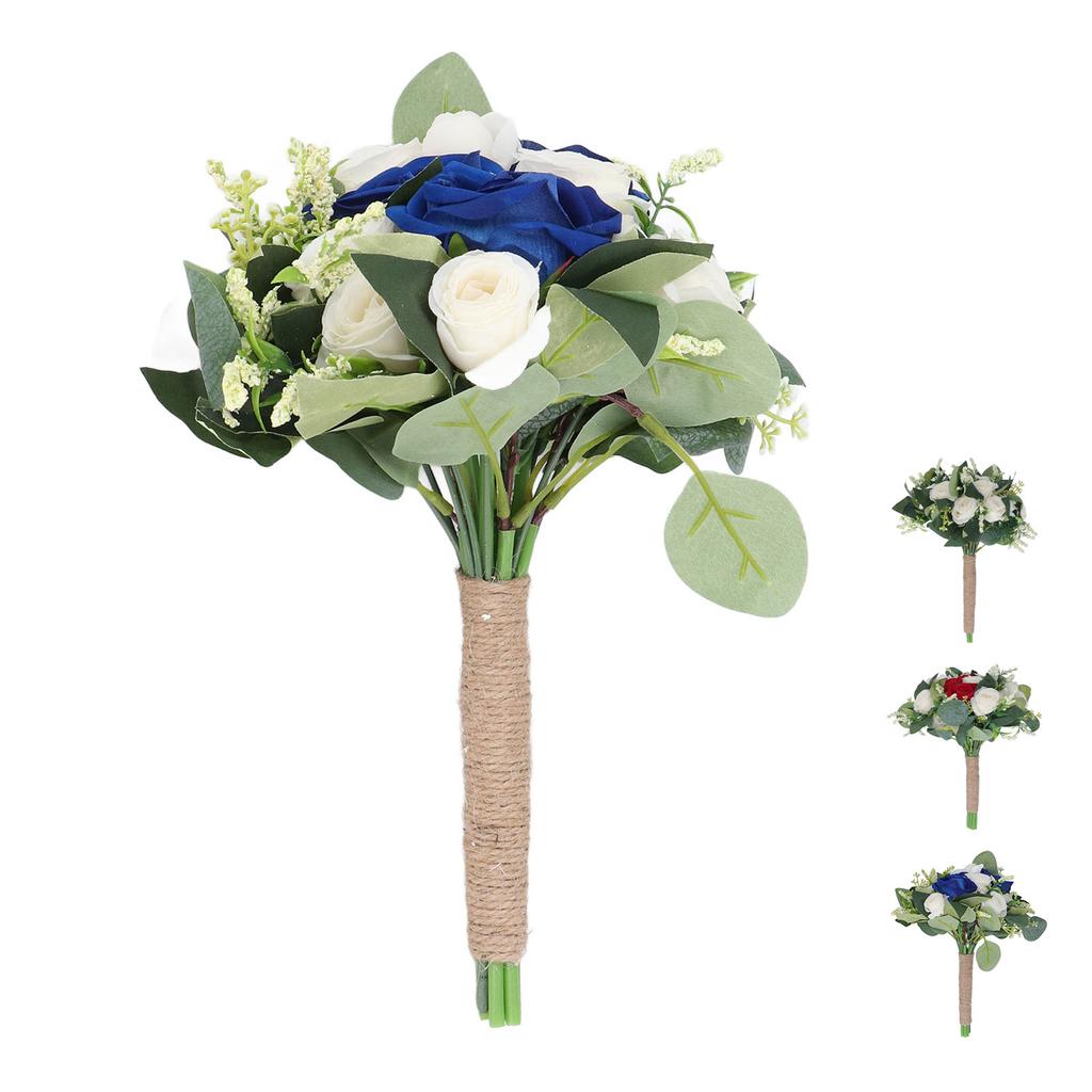 Wedding Bouquet Artificial Fake Flower Bouquet Romantic Bridal Hand Bouquet for Celebration Ceremony