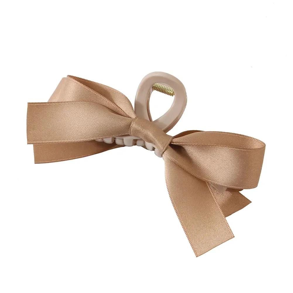 Fashion Bow Hair Claw Clips for Women Elegant Ponytail Braid Hair Clips Sweet Hairpins Shark Clip Girls Hair Accessories
