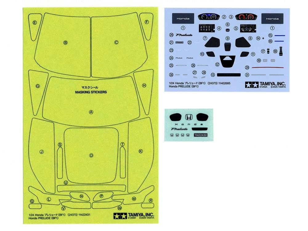 Tamiya Sports Car Series 373 Honda Prelude Plastic Model Kit 24373 1/24 No. (BF1) (Automobile)