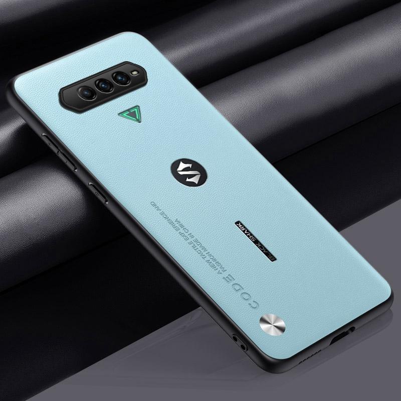 Luxury PU Leather Case For Xiaomi Black Shark 4 Pro Matte Cover Silicone Protection Phone Case For BlackShark 4 Pro 4Pro Coque