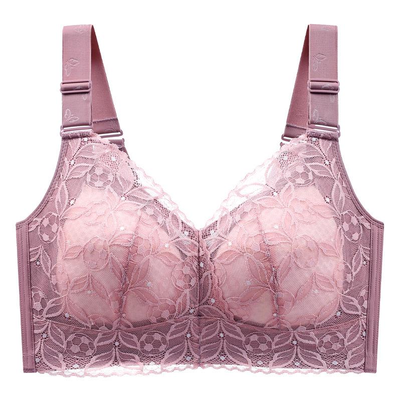 

Минимайзер женский большой размер большая чашка регулируемый ультратонкий бюстгальтер пуш-ап нижнее белье 52/120E розовый