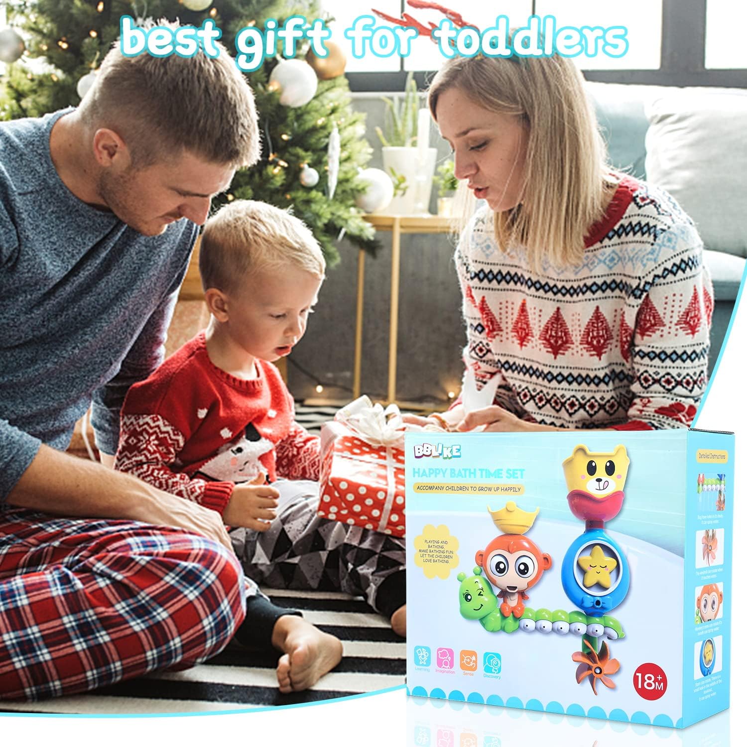 

Игрушка для ванны, Игрушка для ванны с чашками, Подарок для детей, Малыш от 18 месяцев 20*20*7.5