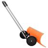 Pelle à neige avec poignée extensible orange 96cm lame en acier