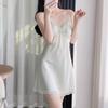 Summer Ice Silk Sexy Nightgown Set - Women’s Thin Suspender Dress with Beautiful Back Design