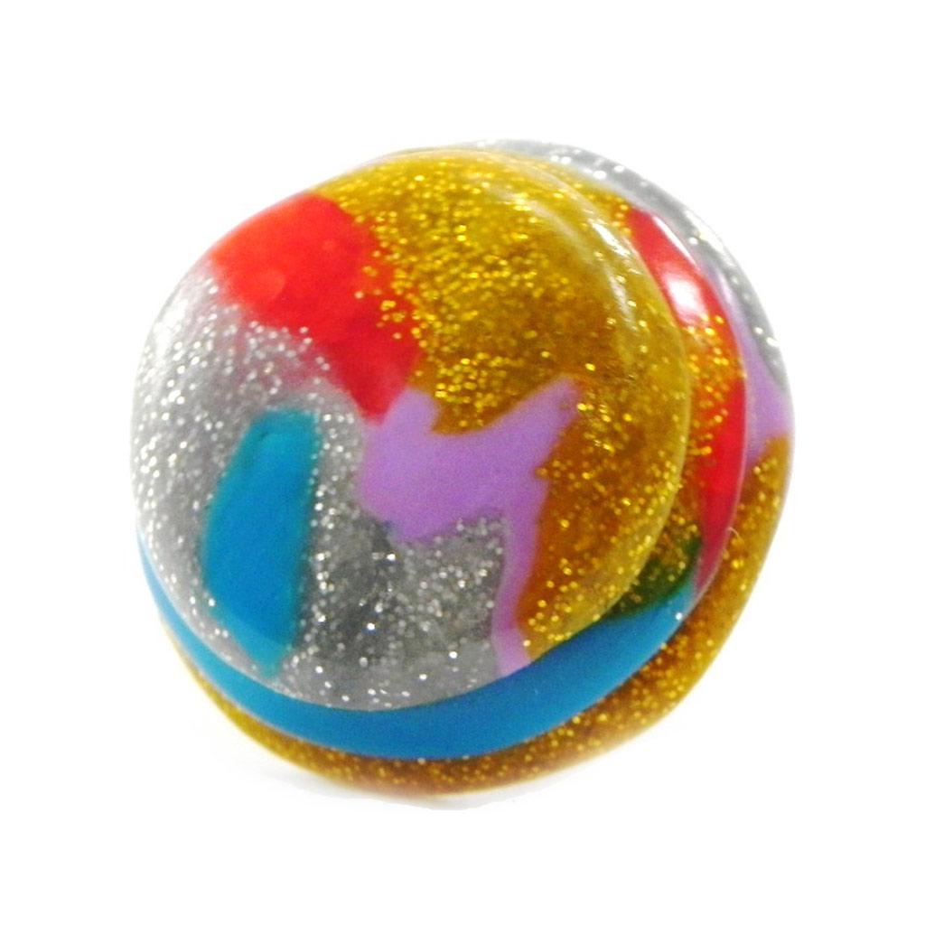 

Les Trésors De Lily [E0116] - Дизайнерское кольцо Sucre d Orge Бирюзово-серо-желтый