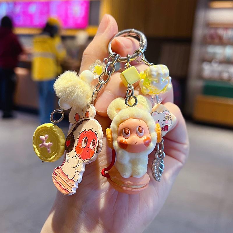 Handmade DIY Stars, Cute Dolls, Beaded Mobile Phone Chain Pendant, Car Keychain, Doll Pendant Accessories.