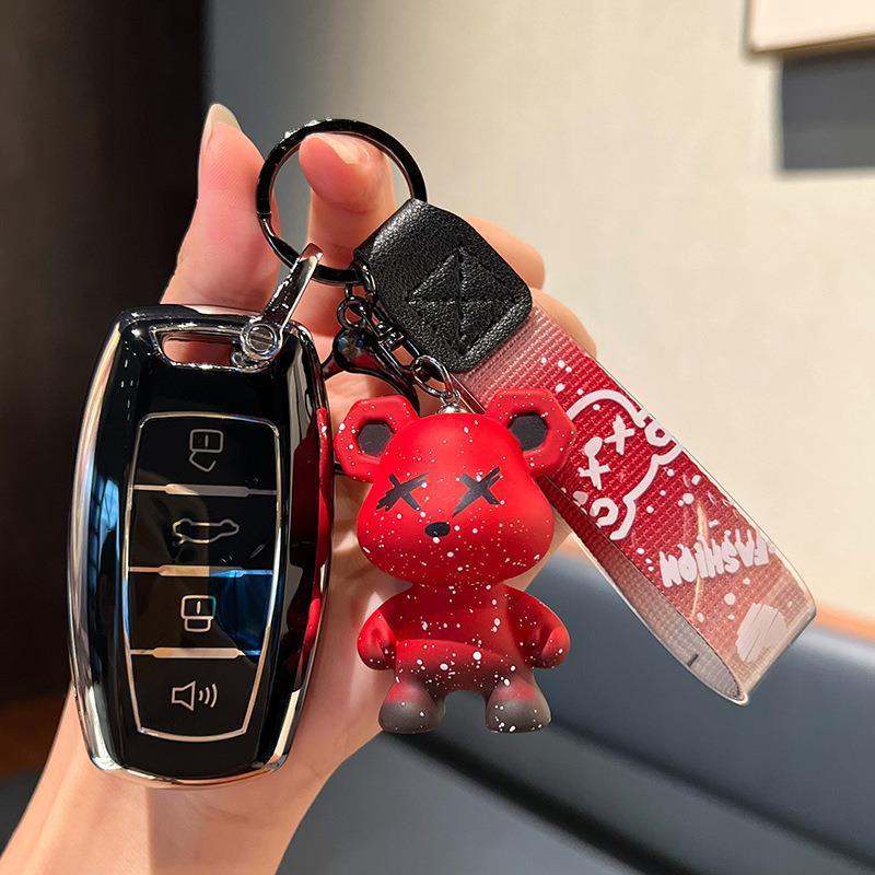 Compatible with Haval 21/22 H6S Yuepao/Zhipao/Chaopao Edition Sport Car Keyring Shell Key Case Cover for Men and Women.