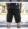 2025 Summer Men's Multi-Pocket Cargo Shorts - Trendy Japanese Style, Versatile Mid-Length Casual Outerwear