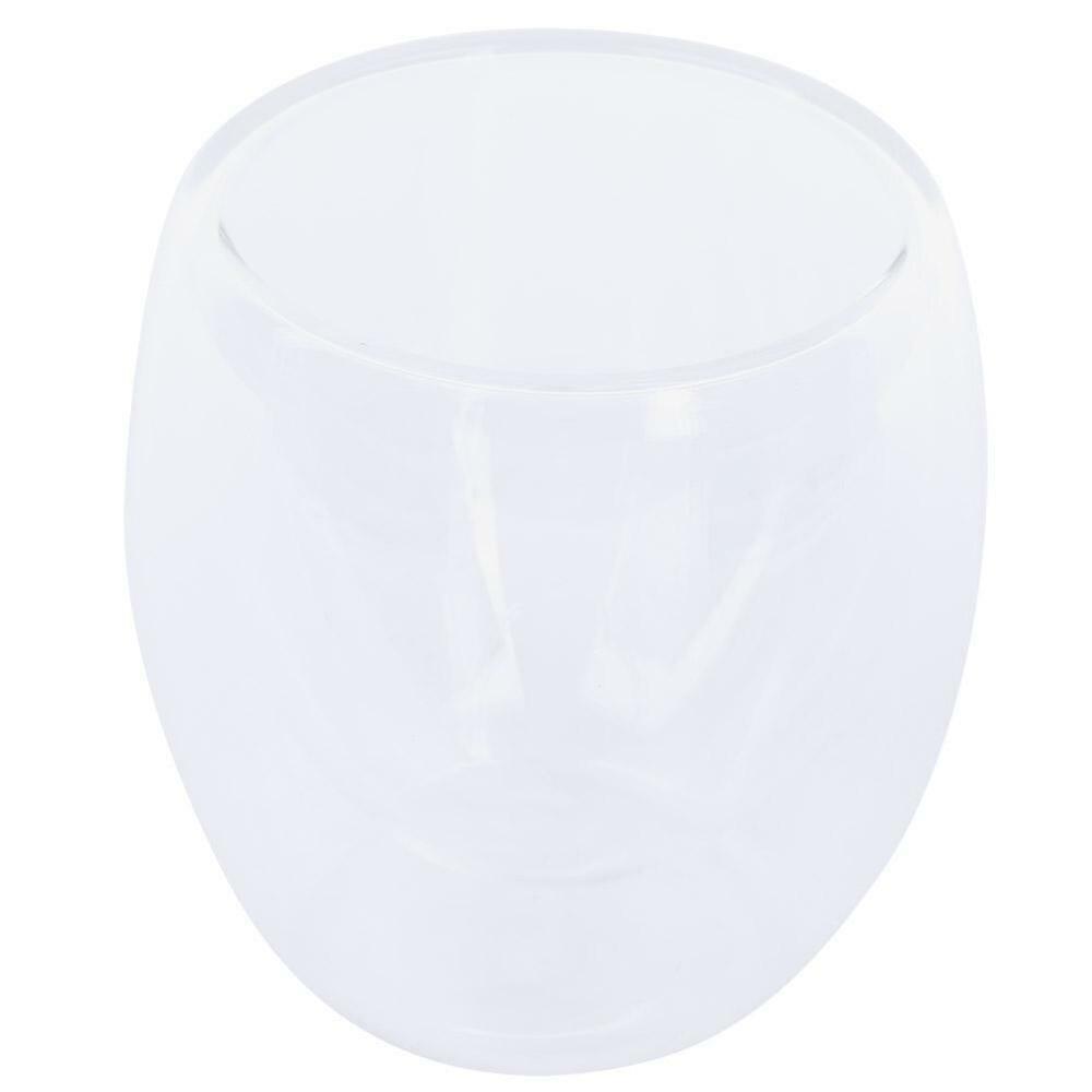 Milk Tea Beer Double Wall Layer Cup Coffee Glass Insulated Mug Heat Resistant