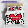 3pcs Custom Name Untitled Dance Bedding Set Duvet Cover Closure Includes 1 Duvet Cover & 2 Pillowcases for All Seasons Bedroom Decor