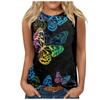 New Color Butterfly Tank Tops 3D Print Women O-Neck Casual Vest Off Shoulder Y2k Elegant Sleeveless Top Camisole Woman Clothing