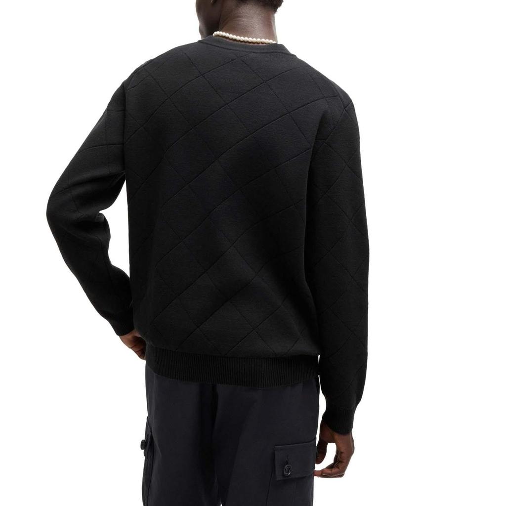 Hugo Mens Symond Square Knitted Sweatshirt