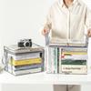 Clear Thickened Student Book Storage Box - Large Capacity Organizer