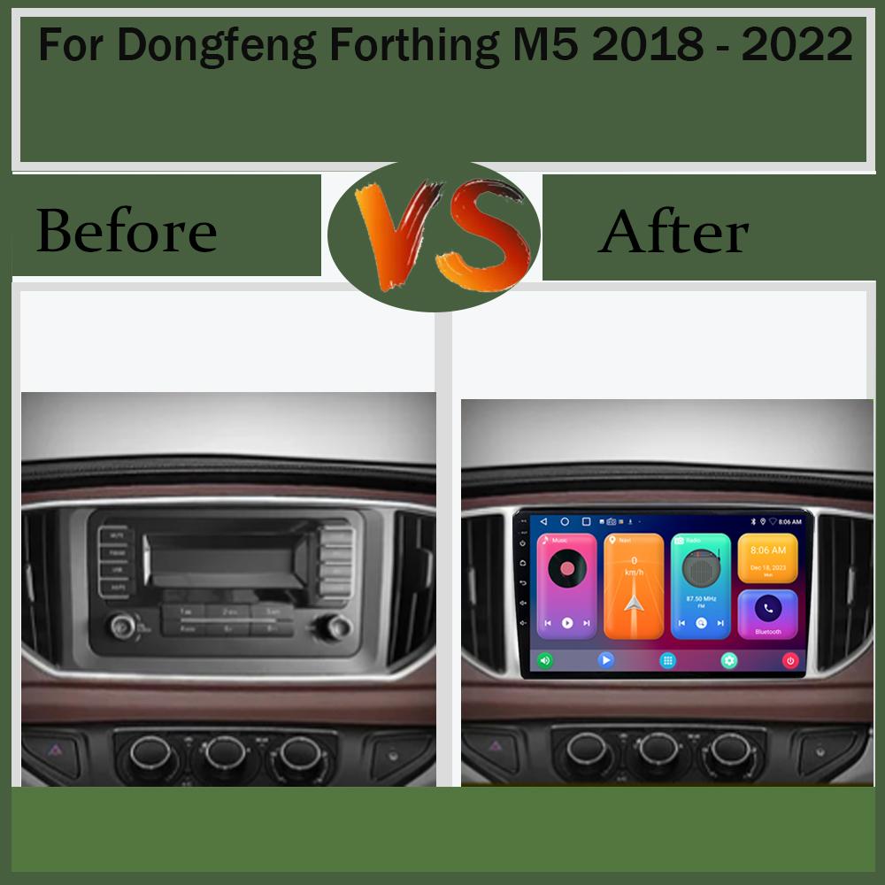 Android 14 For Dongfeng Forthing M5 2018 - 2022 Car Navigation Head Unit No 2din Auto Radio Touch Screen Stereo Multimedia BT 5G