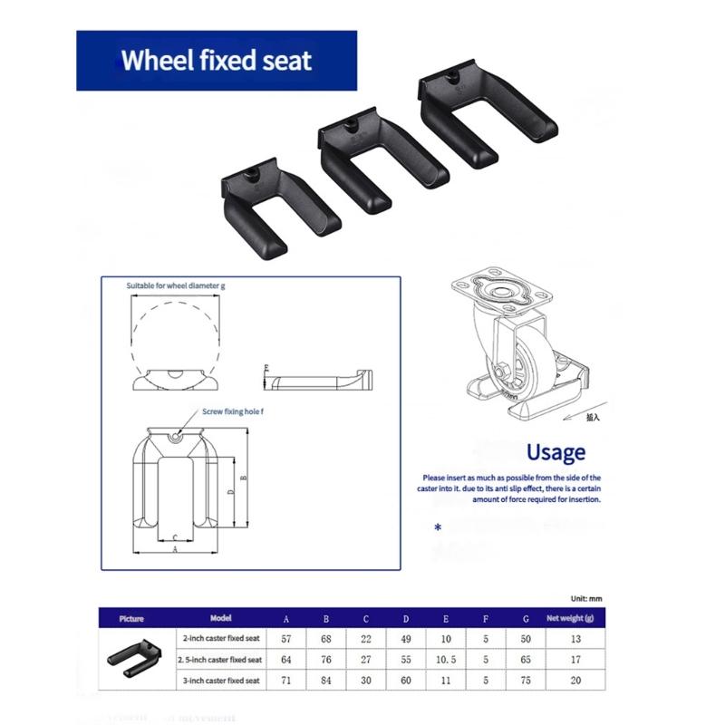 8 Stück Universelle Bürostuhlradstopper Kunststoff Möbeluntersetzer Stuhlrollenfüße Rutschfestes Pad Bodenschützer