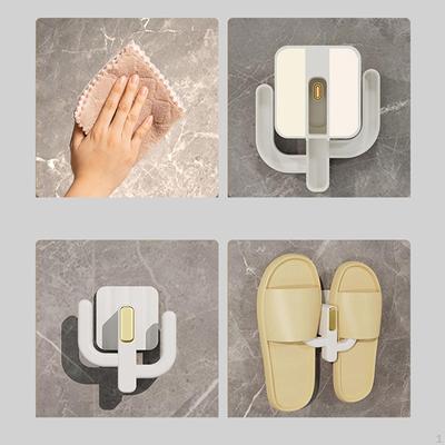 On The Mounted Slippers Hanging Shelf Shoe Rack Multifunctional Space Saving Hanger Holder Home