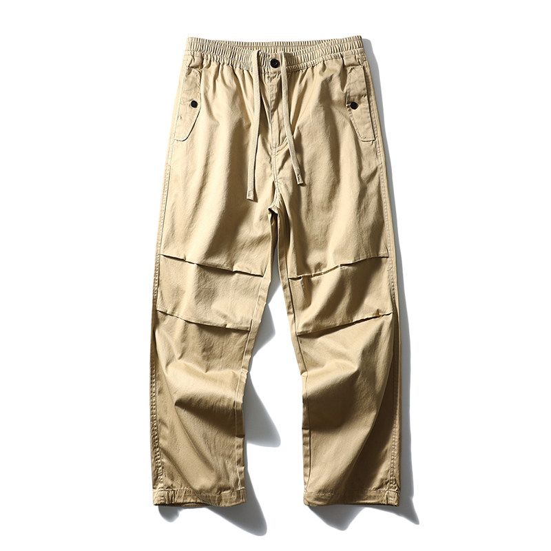 Japanese-Style Retro Loose Cotton Overalls Men 2024 New Spring and Autumn Pants Export Men's Pants Casual Pants