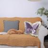 Butterfly Decorative Pillow Back Cushion Ornament, 19.69''x15.75'' Waist Support Sofa Throw
