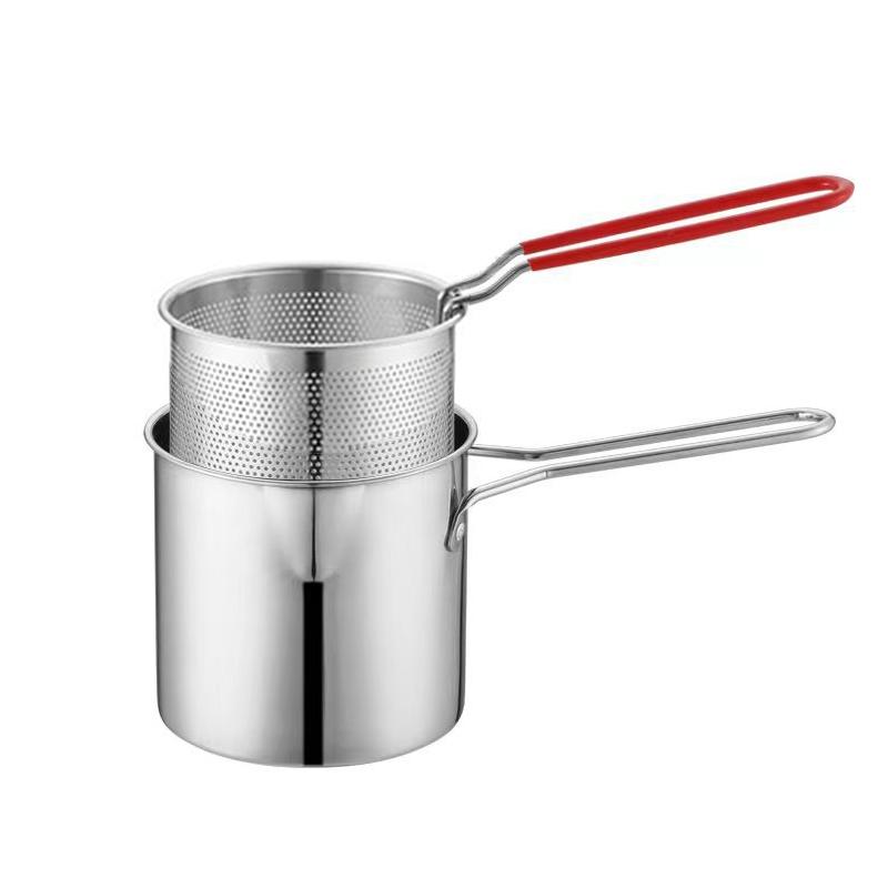 

Фритюрница из нержавеющей стали 304, фритюрница для вкусных блюд, фритюрница с масляной корзиной, фритюрница с фильтром 1set