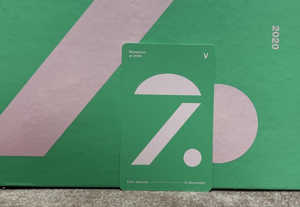 [USED] BTS Memories 2020 DVD with trading cards (Taehyung V)