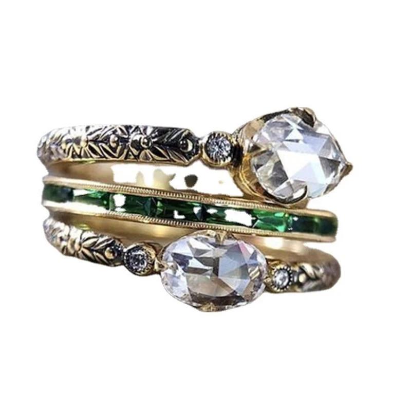 Verlobungsringe für Damen Geometrisch Schlicht Zirkon Mode Lässig Temperament Trendiges High-End Design Party