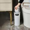 Kitchen Trash Can 10L Garbage Slim Trash Bin Press Top Lid Wastebasket Dustbin Toilet Waste Garbage Can for Room Bathroom