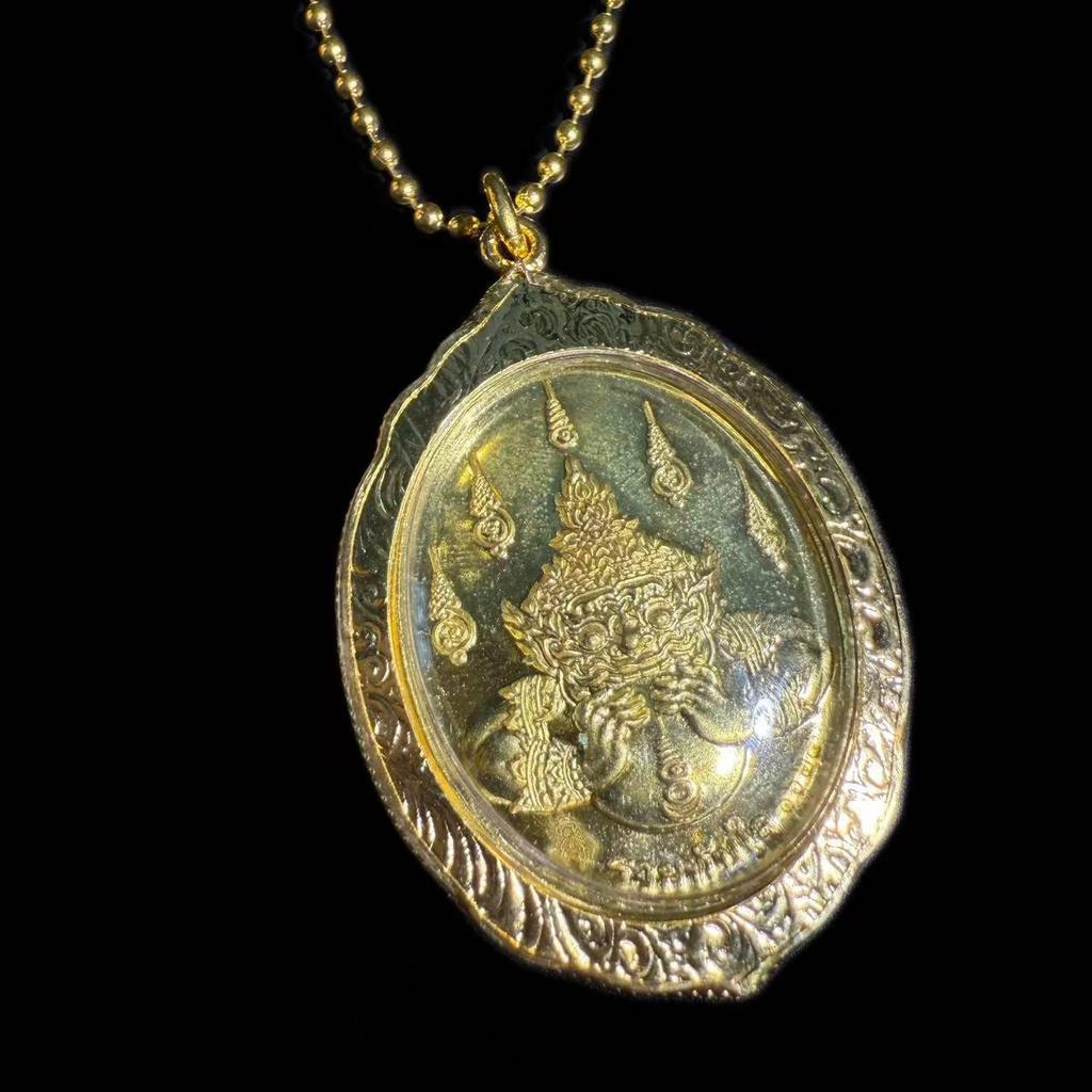 Estátua Autêntica de Ganesha Tailandês com Caixa Original do Templo