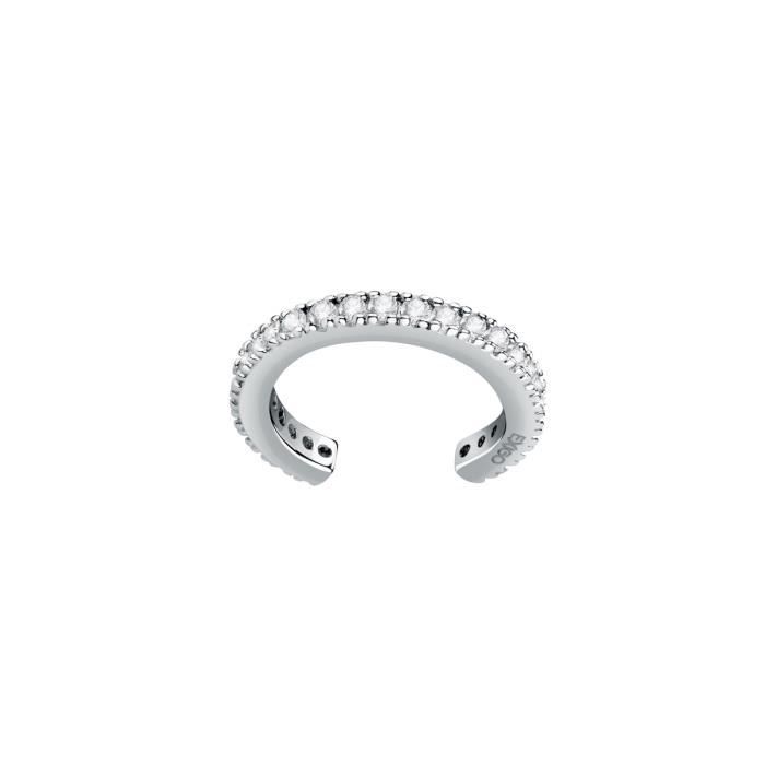 Boucles D'oreilles LA PETITE STORY - Métal Blanc Et Oxyde De Zirconium