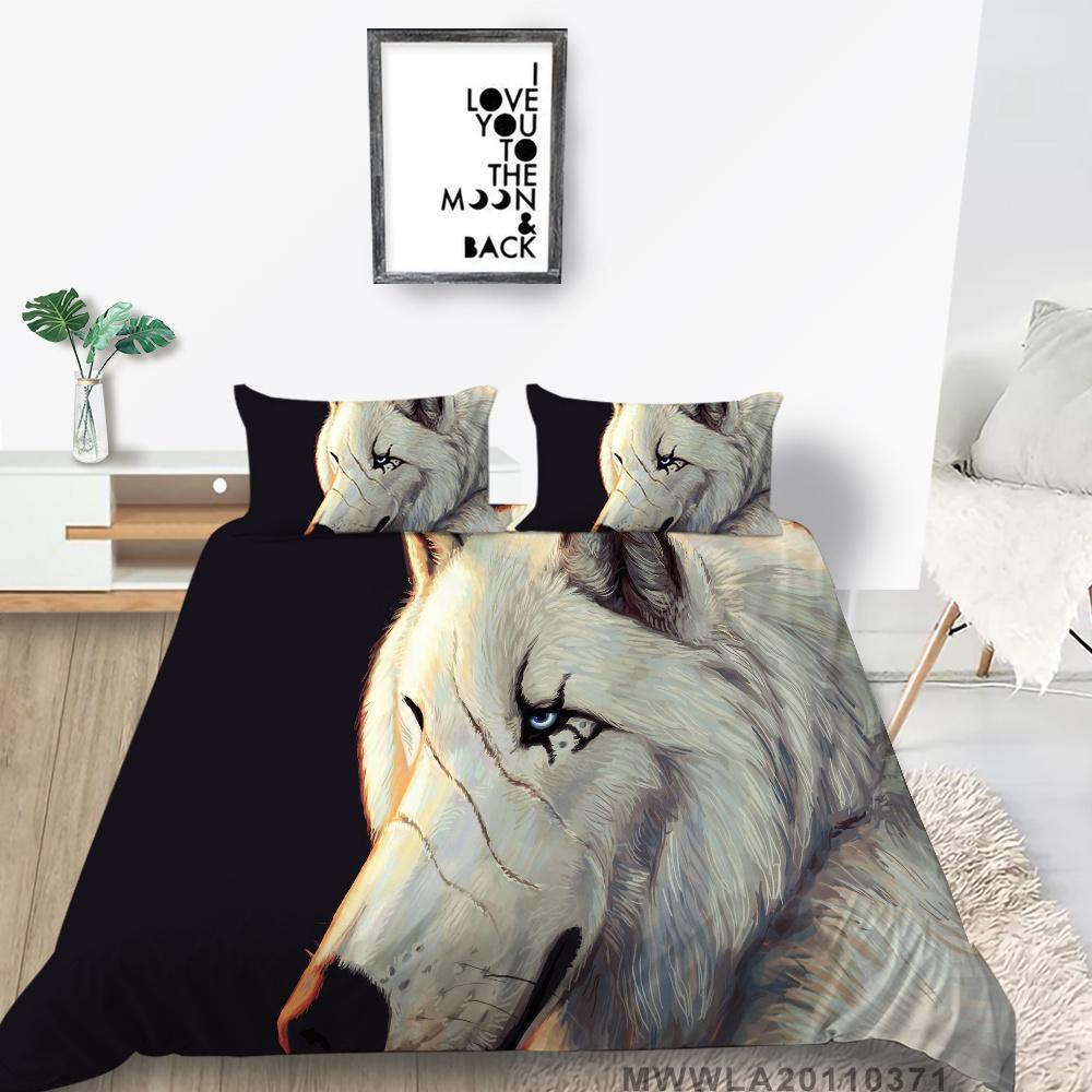 2023 neue Stil Doppel Größe Hause Bettwäsche 3D Wolf Druck Bettwäsche Abdeckung Anzug Einzigartiges Design Modische Bettwäsche Abdeckung Set Bettwäsche Abdeckung