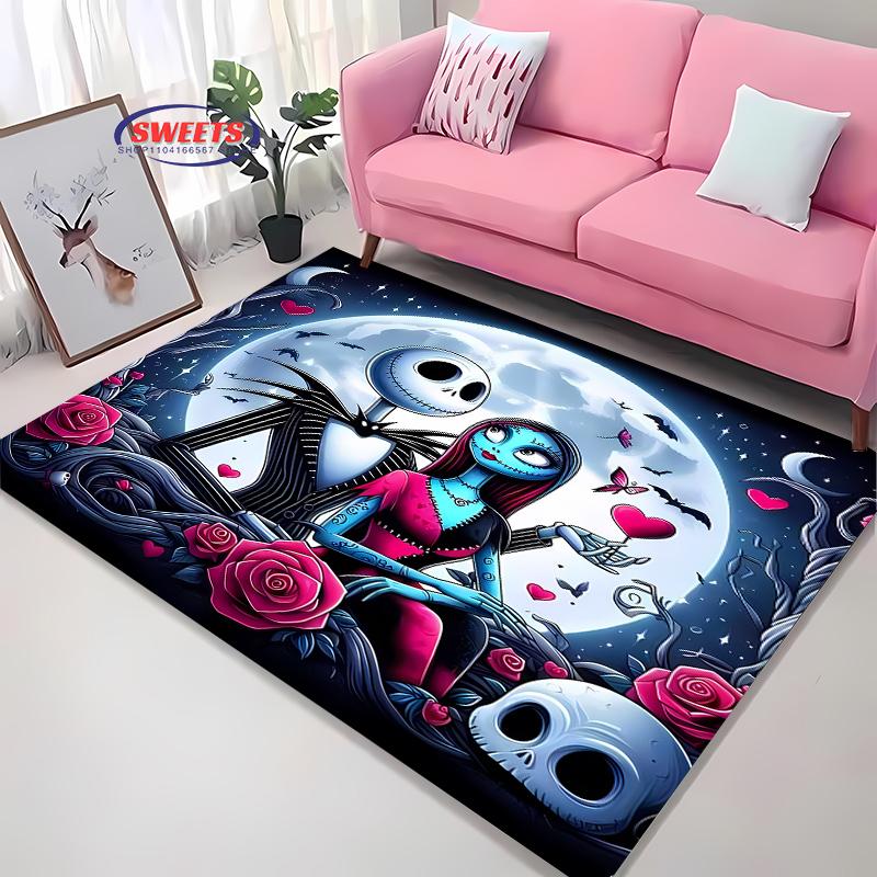 

The Nightmare Before Christmas Carpet New Release! Anti-slip Sound Insulation, Rug for Living Room Bedroom, Durable Washable Mat 40x60cm (16x24in)