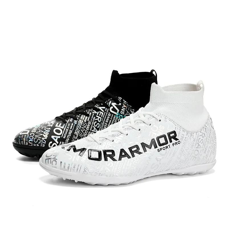 Men's Soccer Shoes Kids Football Ankle Boots Children Soccer Training Sneakers Outdoor Football Cleats Size 31-48