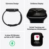 Apple Watch Series 10 GPS 46mm Aluminium Silber Sport Loop Blaue Wolke