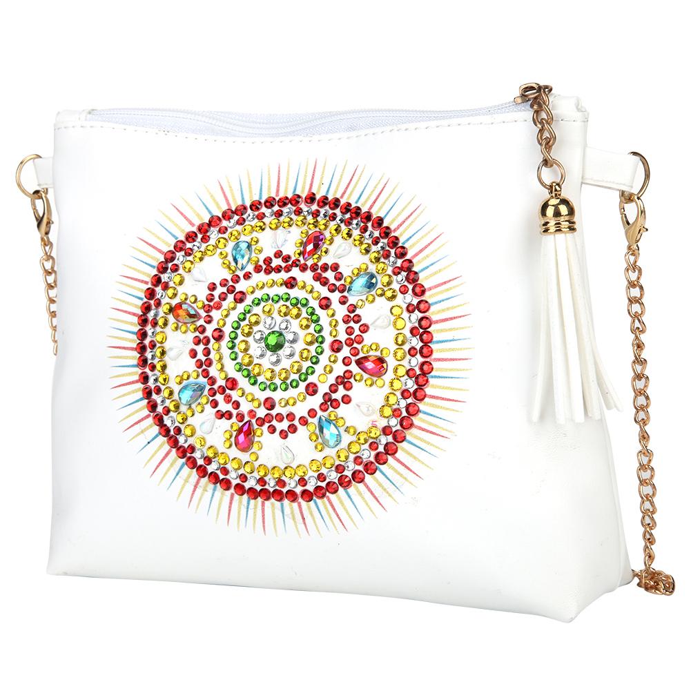 Torba na nadgarstek do malowania diamentami DIY Damska torebka kopertówka Torba do przechowywania Gospodarstwo domowe Ręcznie robiony haft diamentowy Zapinana na zamek kosmetyczka Prezent dla dziewczyn