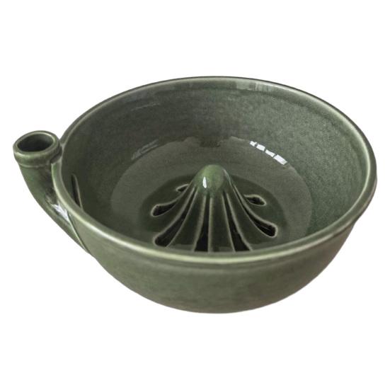 Glazed Ceramic Berry Basket Self Spinning