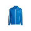 Originals Trefoil Stripe Logo Print Zip-Up Treningsjakke Herrejakke Blå HK7411