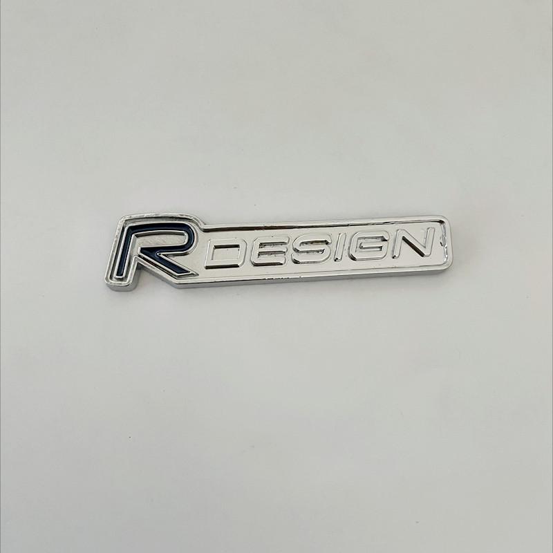 3D Metall RDesign R Design Frontgrill Auto Plakette Aufkleber Emblem Decal Dekoration Für VOLVO XC40 XC60 XC90 V90 S90 S60 V60 V40 C70