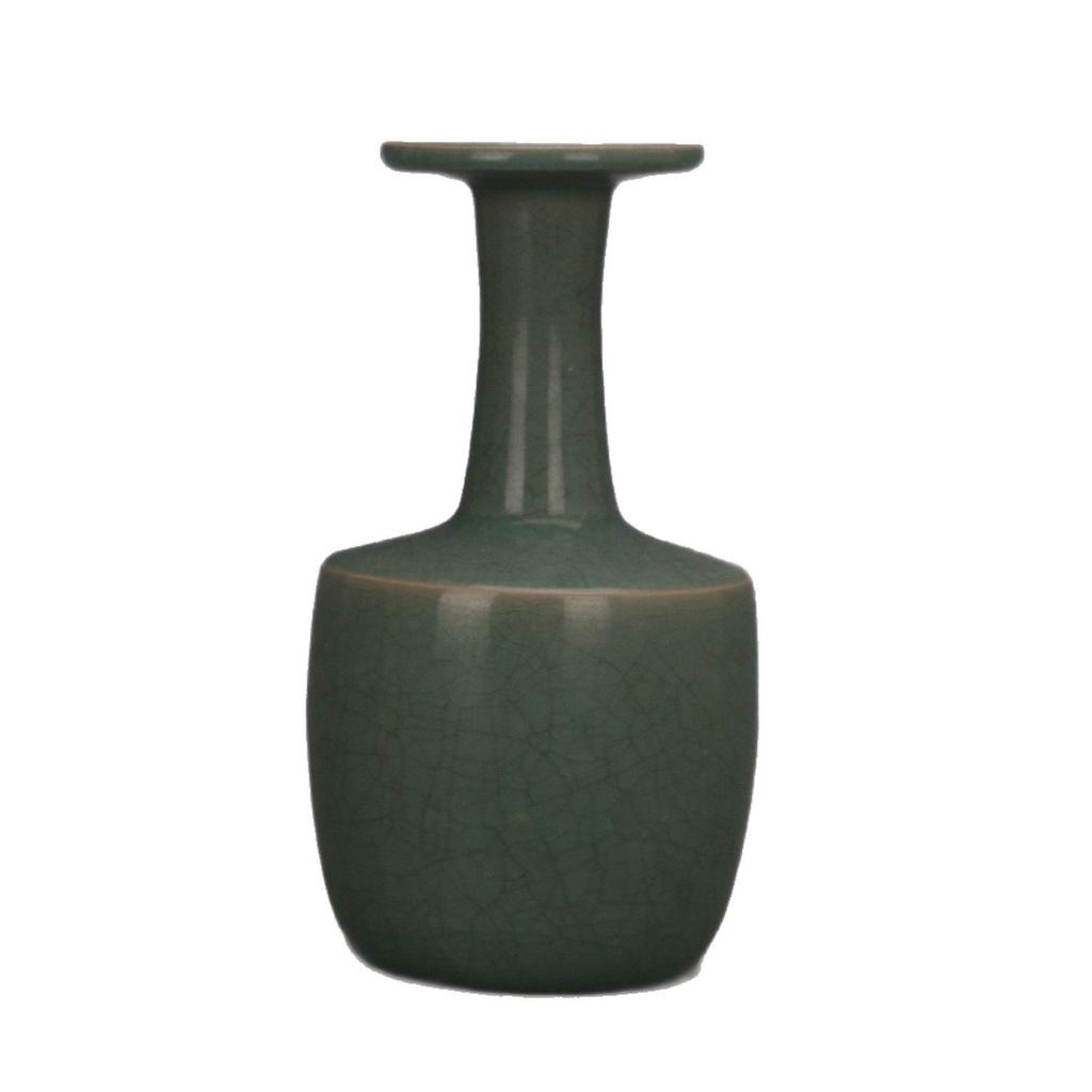 Song Dynasty Style Ru Kiln Celadon Vase with Ice Crack Design - Imitation Antique Porcelain Collection
