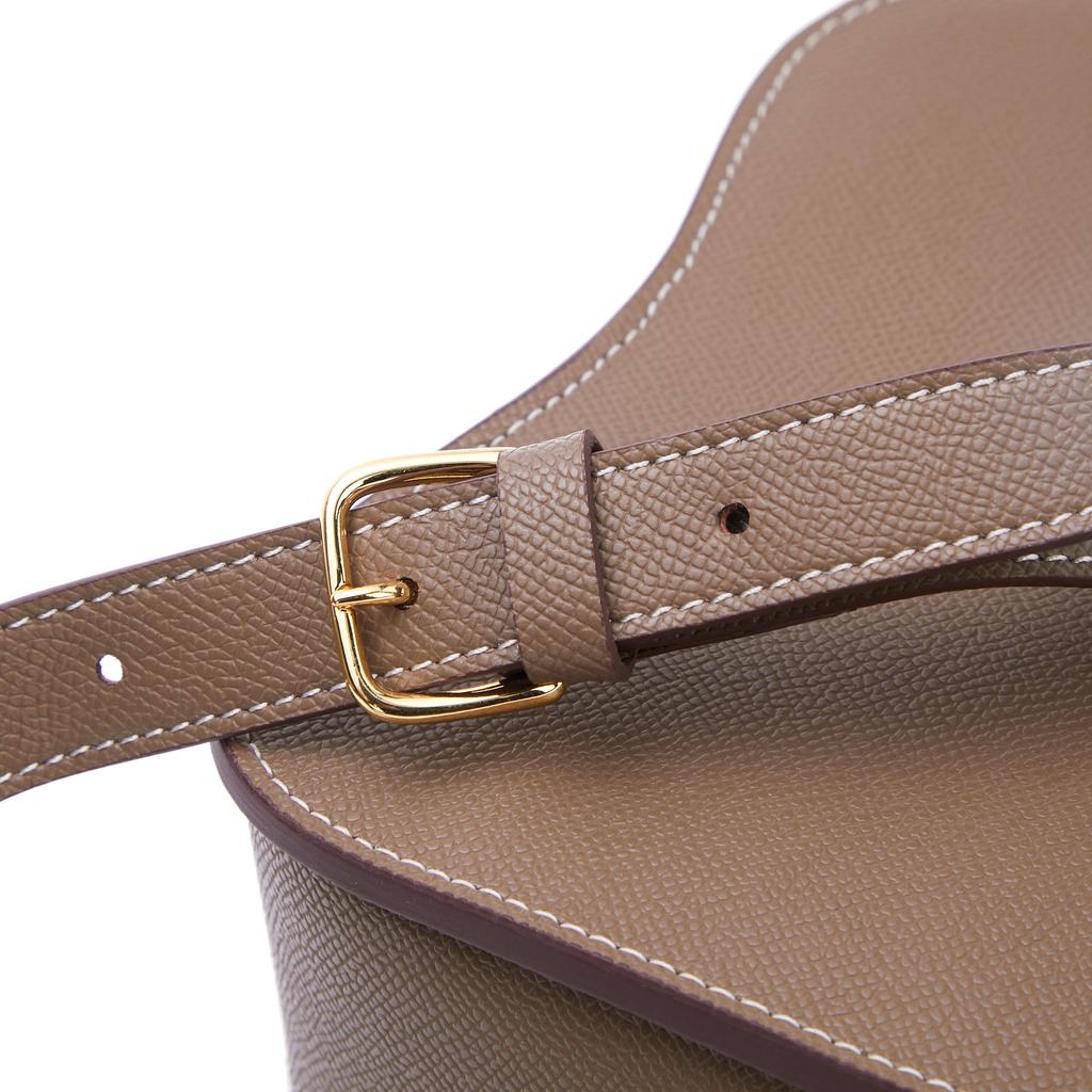 Bag 2025 New Hand Rubbed Pattern Buttocks Bag Leather Fashionable And Simple Shoulder Crossbody Bag Fresh Cowhide Saddle Bag