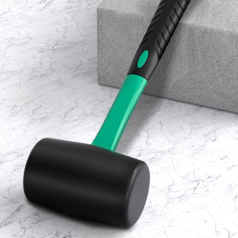 Heavy Duty AntiSlip Rubber Hammer Professional Tile Laying Tool With Ergonomic Grip And Double Head Design Mallets
