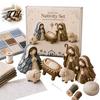 Vyšívací a šicí sady Betlém Patchwork DIY sada, Šití na látku Kreativní dárky pro kutily Náboženská prošívaná sada pro řemesla Ruční výroba