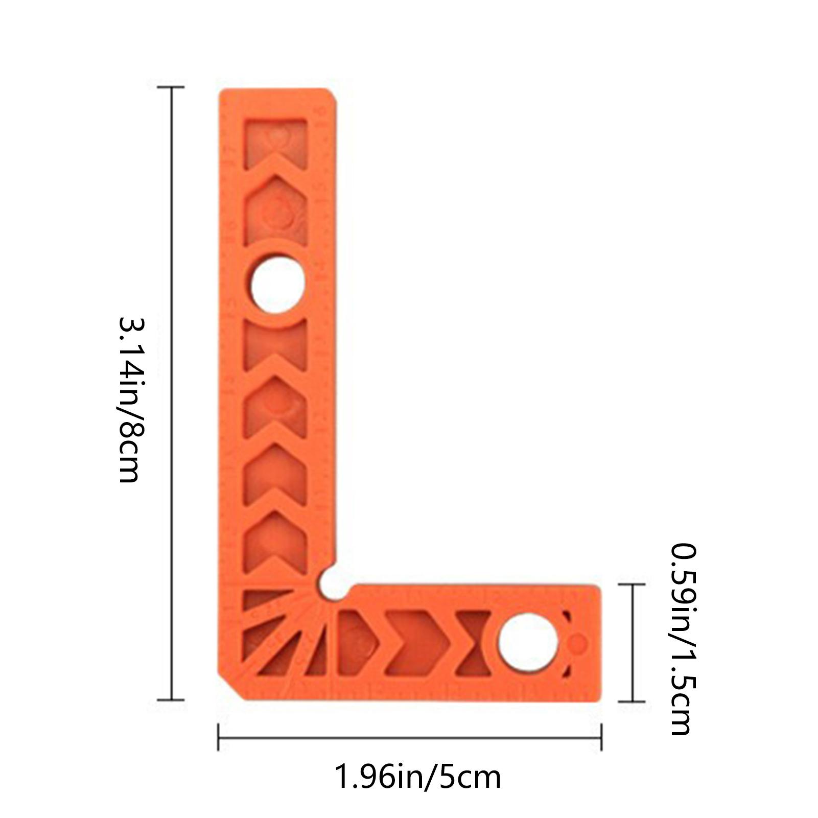 

1/3pcs Woodowrking 90 Degree Positioning Square 3/4/6/8inch Right Angle Clamp Reusable Plastic L Fixing Clamp Corner
