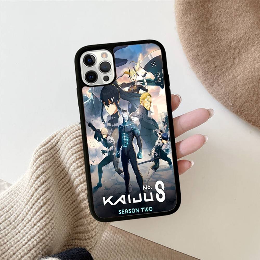 Klassische Anime K-kaiju No8 Handyhülle Für IPhone 17 16 15 14 13 Plus 12 11 Pro Max PC+TPU Hüllen Rückabdeckung
