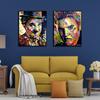 Old Magazine Collage Portrait Painting Print Canvas Poster Modern Abstract Wall Art Colorful Pictures For Living Room Home Decor